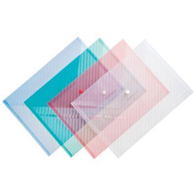 Папка - конверт Comix А4, прозрачная зеленая (FOLD-COM-C330-G)