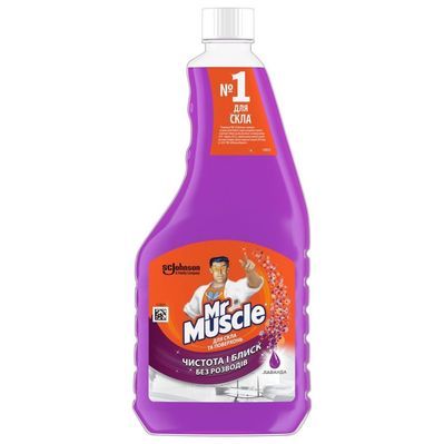 Засіб для миття скла Mr Muscle Лаванда змінний блок 500 мл (5000204159264)