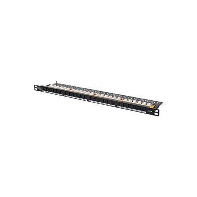 Патч-панель 19 " 0.5U, 24xRJ45, cat 6 UTP в сборе Digitus (DN-91624U-SL-SH)