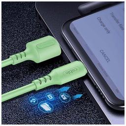Дата кабель USB 2.0 AM to Micro 5P 1.0m soft silicone green ColorWay (CW-CBUM042-GR)