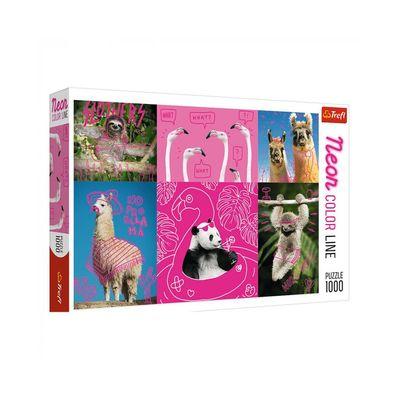 Пазл Trefl Neon Бешкетні звірята , 1000 елементів (6336964)