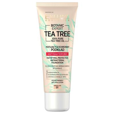 Тональний крем Eveline Cosmetics Botanic Expert Antibacterial 01 - Porcelain 30 мл (5903416021629)