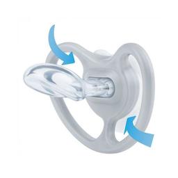 Пустышка Nuk Space Лиса 0-6 мес серая (3952333)