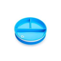 Тарелка детская Munchkin секционная на присоске голубая (27160.01)