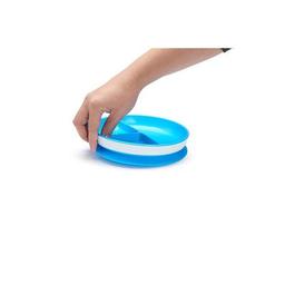 Тарелка детская Munchkin секционная на присоске голубая (27160.01)