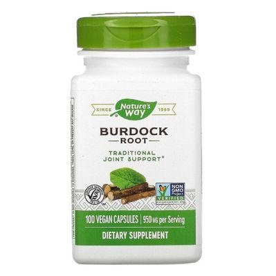 Травы Nature's Way Корень Лопуха, Burdock Root, 475, 100 капсул (NWY11200)