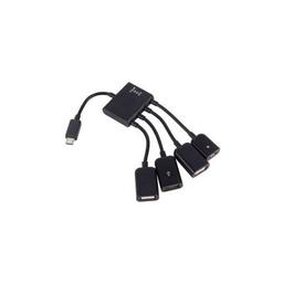 Концентратор Lapara LA-MicroUSB-OTG-HUB black