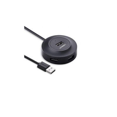 Концентратор Ugreen 4-port 1m USB 2.0 CR106 black (20277)