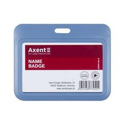 Бейдж Axent слайдер горизонтальный, 85х54мм, дымчатый синий (4500H-02-A)