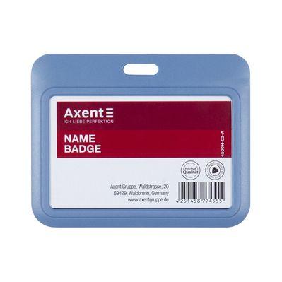 Бейдж Axent слайдер горизонтальный, 85х54мм, дымчатый синий (4500H-02-A)