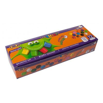 Гуашеві фарби ZiBi SMART Line 12 кольорів по 10 мл (ZB.6651)