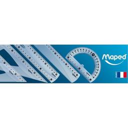 Линейка Maped пластиковая ESSENTIALS, 20см, двухсторонняя шкала, прозрачны (MP.146108)