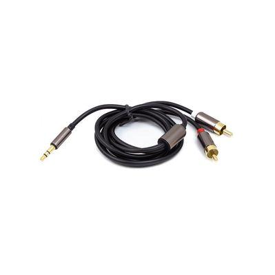 Кабель мультимедійний 3.5 mm Stereo Plug - 2*RCA, 1 m PowerPlant (CA912834)