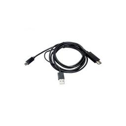Кабель мультимедийный HDMI to microUSB (11 pin) + USB, 1.8m, (MHL) PowerPlant (CA910861)