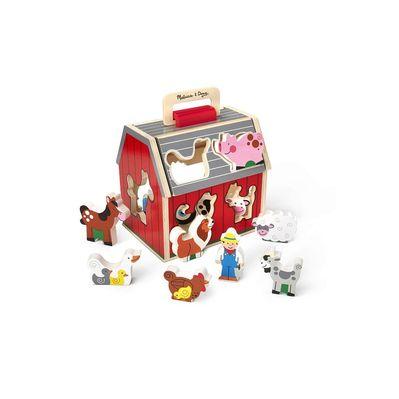 Развивающая игрушка Melissa&Doug деревянный сортировочный сарай (MD30149)