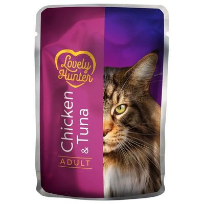 Вологий корм для кішок Lovely Hunter With chicken and tuna for cats 85 г (LHU45473)