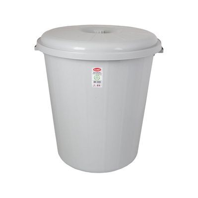 Контейнер для сміття Planet Household №5 без защіпок з кришкою сірий 90 л (10848)