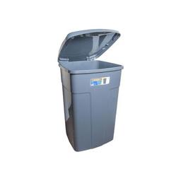 Контейнер для мусора Алеана с крышкой темно-серый 90 л (2592)