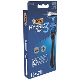 Бритва Bic Flex 3 Hybrid с 2 сменными картриджами (3086123519114)
