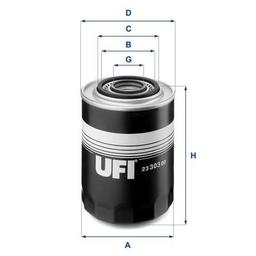 Фільтр масляний UFI 23.303.00