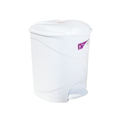 Контейнер для сміття Irak Plastik Bella №2 з педаллю білий 19 л (4561)
