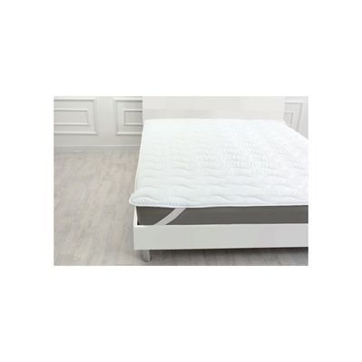 Наматрацник MirSon Eco Light №1724 Silk Air-line на резинці по кутках White 140x200 см (2200002890694)