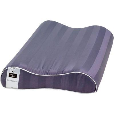 Подушка MirSon ортопедическая №6005 Noble stripe Graphite 58х40х10.5 (2200003260878)