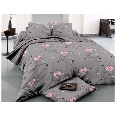 Постільна білизна MirSon Сатин 22-1277 Happy day Сімейний (2200003574166)