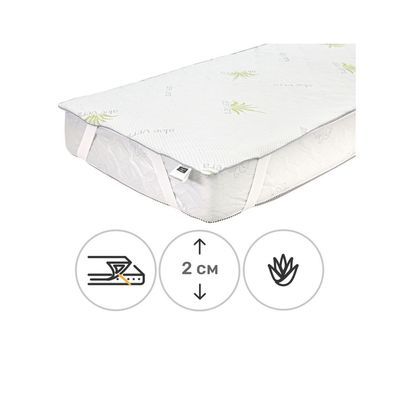 Наматрацник MirSon №1051 Alberto Тенцель (Modal) Strong Aloe Vera 120х190 см (2200001508965)