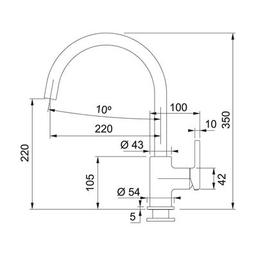 Смеситель Franke Lina (115.0626.022)