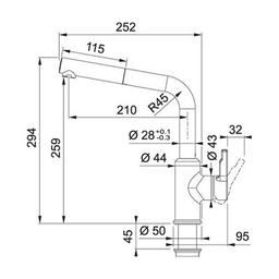 Смеситель Franke Urban (115.0595.089)