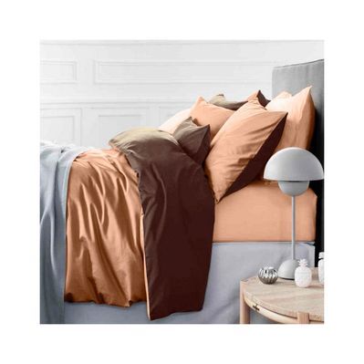 Постільна білизна MirSon King Size Сатин Premium 0165+0211 Cappuccino 220х240 (2200001169555)