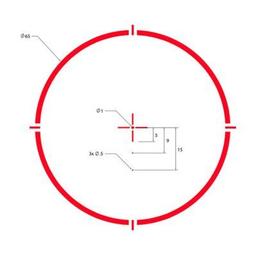 Коллиматорный прицел Sig Sauer Romeo 4H RD Ballistic Circle Quadple 0.5 MOA ADJ Graphite (SOR43012)