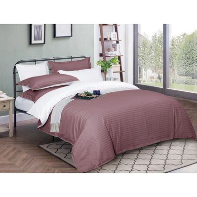 Постільна білизна MirSon SatinStripe 30-0008+ 30-0001Bethseda 160х220 Полуторний Євро (2200005257272)