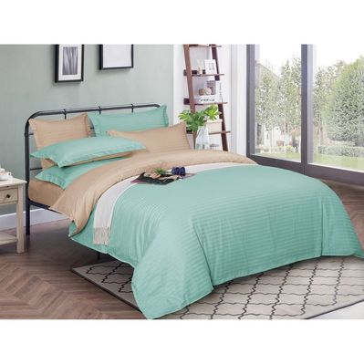 Постільна білизна MirSon SatinStripe 30-0014+ 30-0004Aivengo 220х240 King Size (2200005260289)