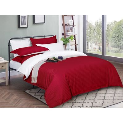 Постільна білизна MirSon SatinStripe 30-0018 + 30-0001 Feinarina 143х210 Полуторний (2200005263662)