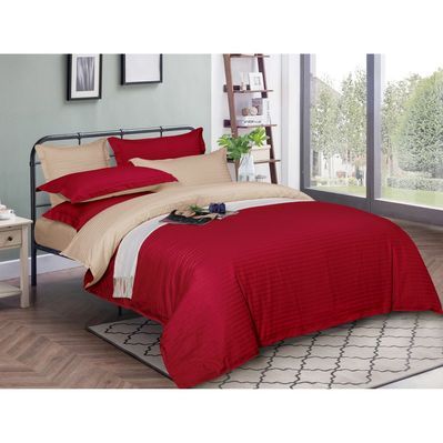 Постільна білизна MirSon SatinStripe 30-0018+ 30-0004Jenadi 160х220 Полуторний Євро (2200005262672)