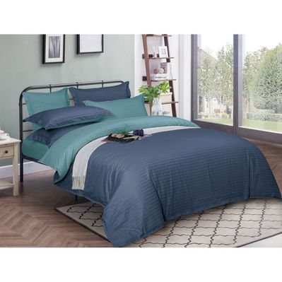 Постільна білизна MirSon SatinStripe 30-0020+ 30-0015Arabaji 200х220 Євро (2200005265307)