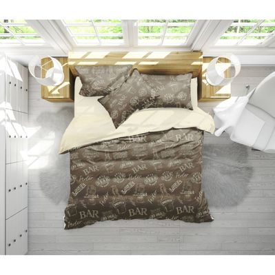 Постільна білизна MirSon Бязь 17-0509 Beer Bar Porter Євро (2200003628425)
