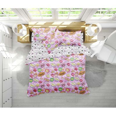 Постільна білизна MirSon Бязь 17-0512 Bombs pink Сімейний 160x220 (2200003636284)