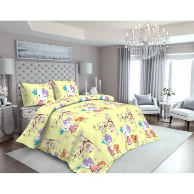 Постільна білизна MirSon Бязь 17-0524 Kitty Євро (2200003662627)