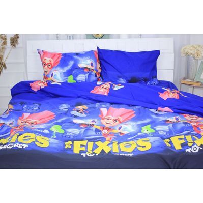 Постільна білизна MirSon Бязь Ranforce Elite 17-0316 Fixies односпальний (2200004668468)