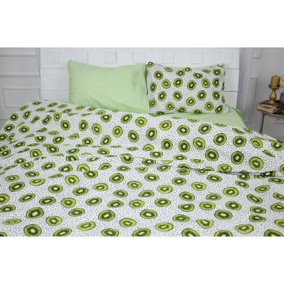 Постільна білизна MirSon Бязь Ranforce Elite 17-0523 Kiwi Сімейний 160x220 (2200004733142)