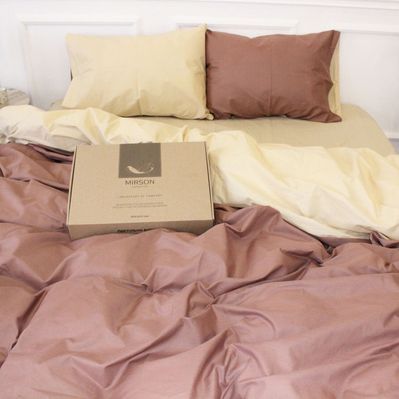 Постільна білизна MirSon Бязь Ranforce Elite Enrica (12-0712 + 15-1511) 143х210 (2200004669519)