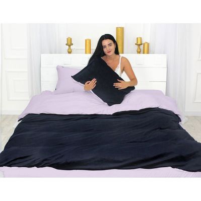 Постільна білизна MirSon Велюр Winter Delicate 28-0077 Miosotide Євро (2200004039633)