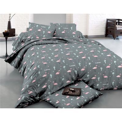 Постільна білизна MirSon Сатин 22-1289 Flamingo Сімейний (2200003601978)