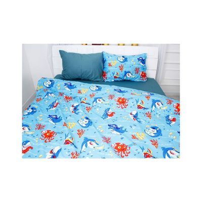 Постільна білизна MirSon Сатин 22-1314 Cerulean Сімейний 160х220 (2200005113370)