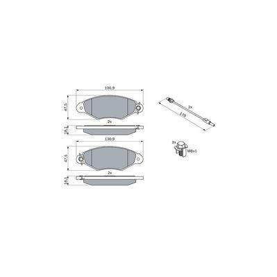 Тормозные колодки Bosch 0 986 424 455