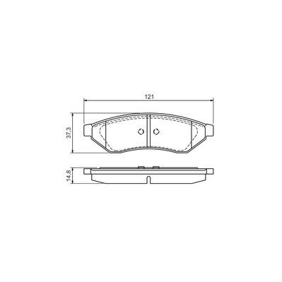 Гальмівні колодки Bosch 0 986 494 172