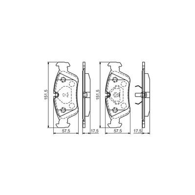 Гальмівні колодки Bosch 0 986 495 060